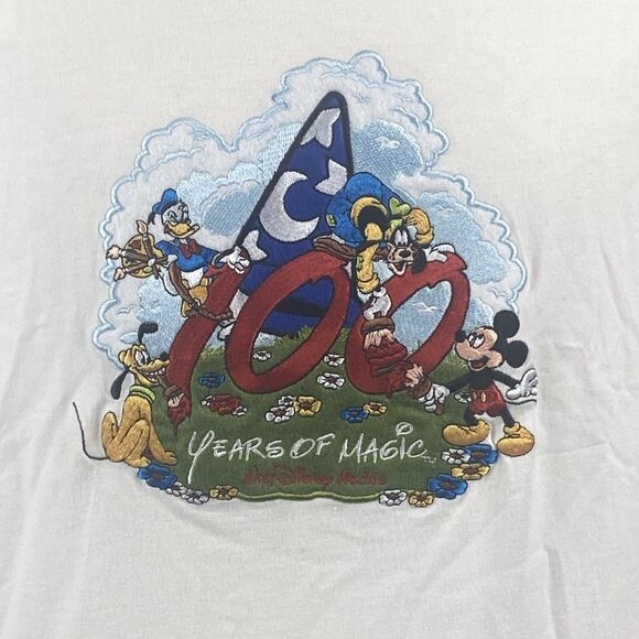 Disney Tops - Walt Disney World XL Short Sleeve T-Shirt Mickey Sorcerer 100 Years of Magic